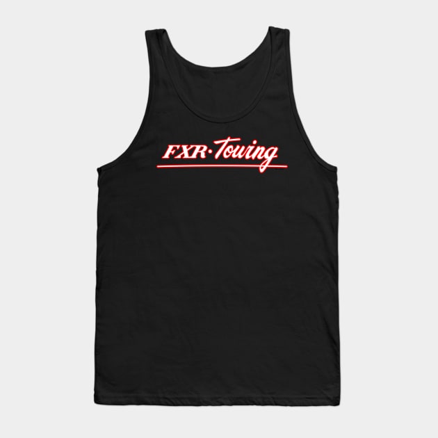 F X R - Towing Solid White and Red T-Shirt Tank Top by the_vtwins